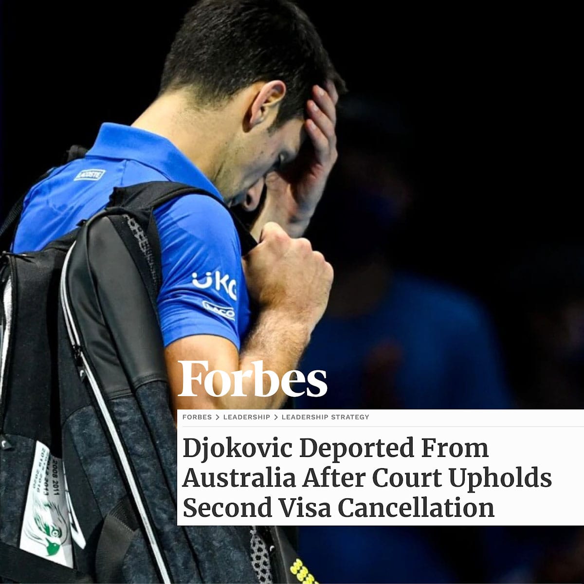 Marina Mara featured in Forbes: media analysis of Novak Djokovic’s Australian Open crisis and government policy clash